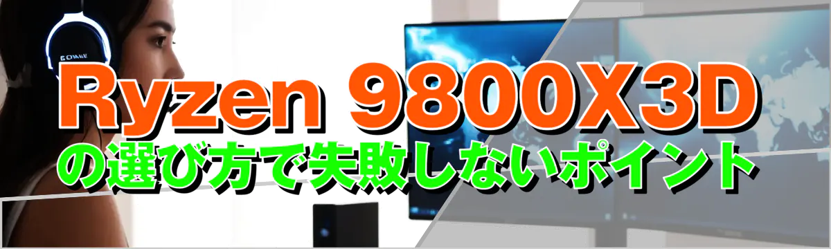 Ryzen&nbsp;9800X3Dの選び方で失敗しないポイント
