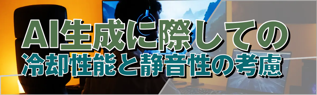 AI生成に際しての冷却性能と静音性の考慮 
