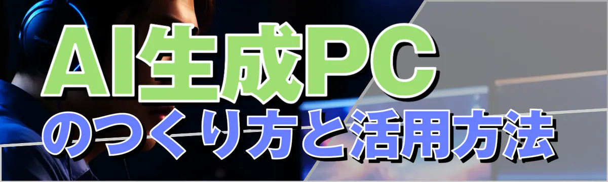 AI生成PCのつくり方と活用方法
