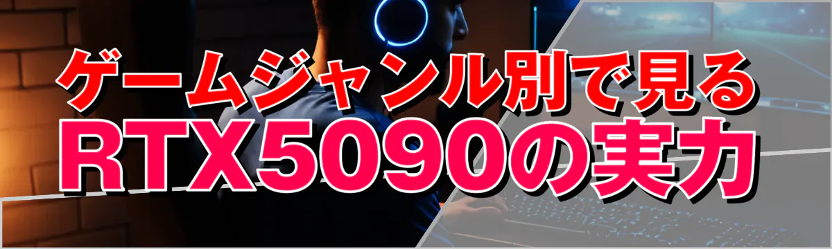 ゲームジャンル別で見るRTX5090の実力
