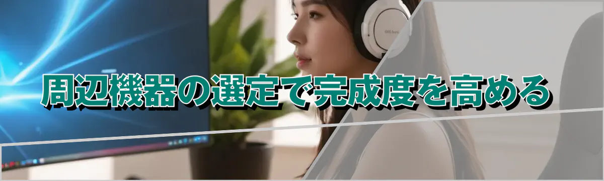 周辺機器の選定で完成度を高める