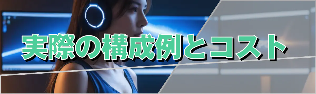 実際の構成例とコスト