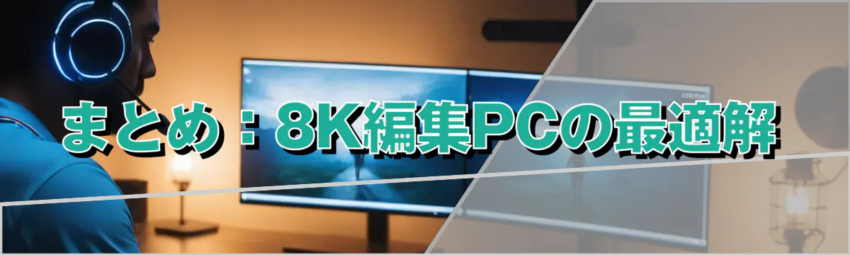 まとめ:8K編集PCの最適解