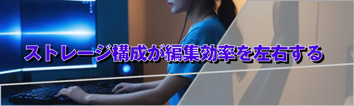 ストレージ構成が編集効率を左右する