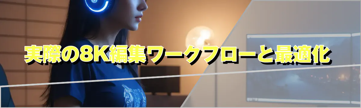 実際の8K編集ワークフローと最適化