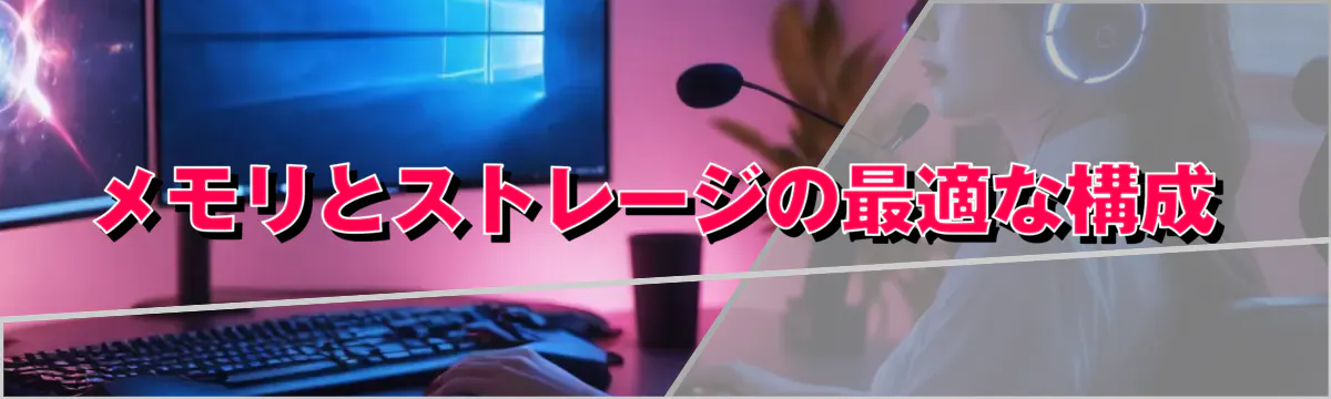 メモリとストレージの最適な構成