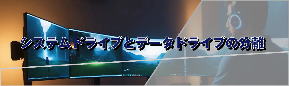 システムドライブとデータドライブの分離