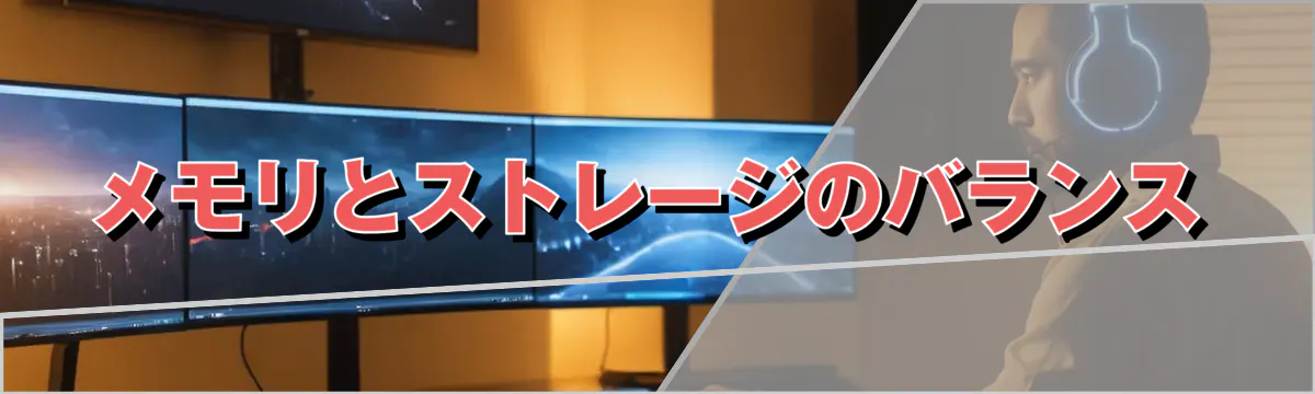 メモリとストレージのバランス