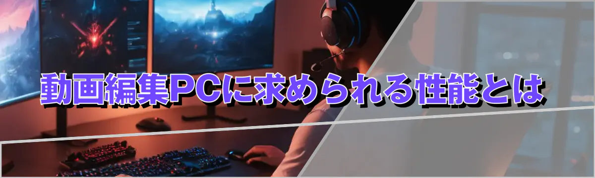 動画編集PCに求められる性能とは