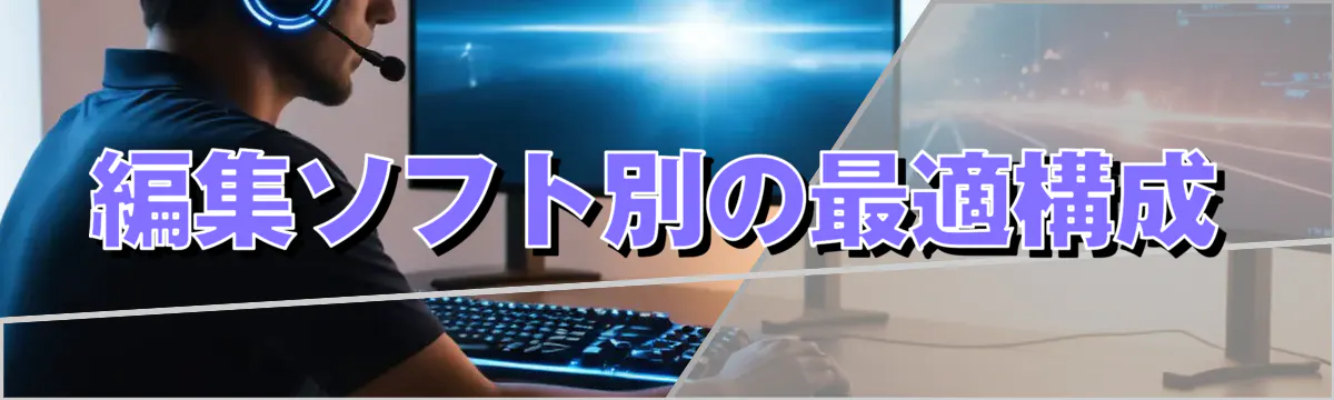 編集ソフト別の最適構成